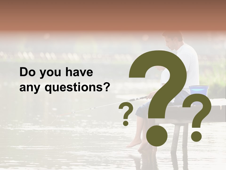 Father Reflection Bridge PowerPoint Template