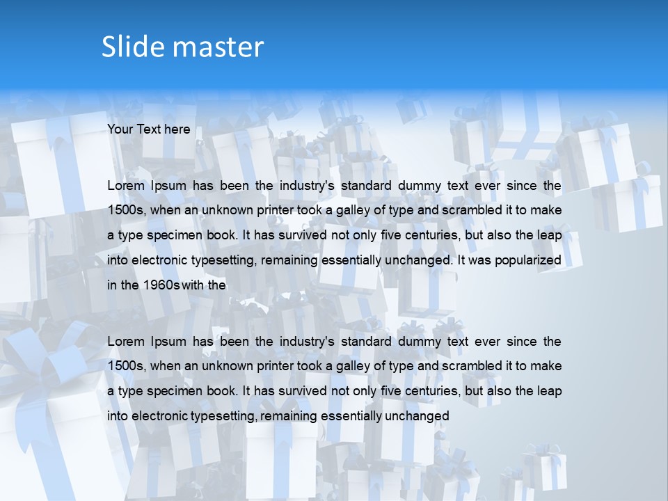 Raining Party Illustration PowerPoint Template