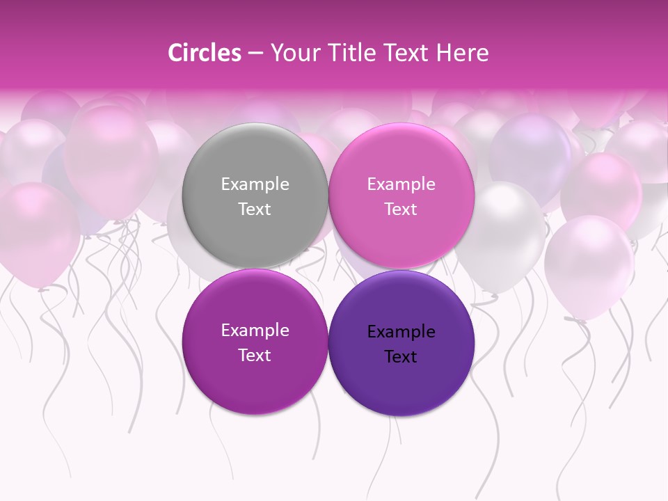 Bunch Celebrate Isolated PowerPoint Template