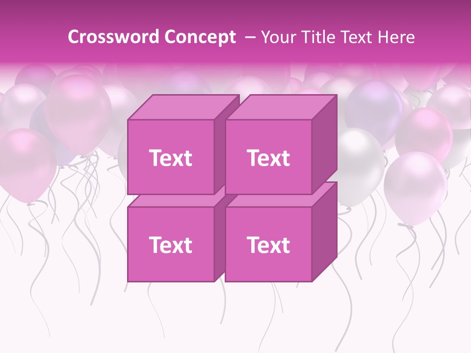 Bunch Celebrate Isolated PowerPoint Template