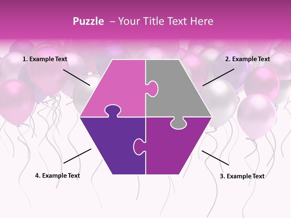 Bunch Celebrate Isolated PowerPoint Template