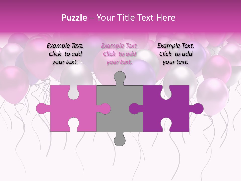 Bunch Celebrate Isolated PowerPoint Template