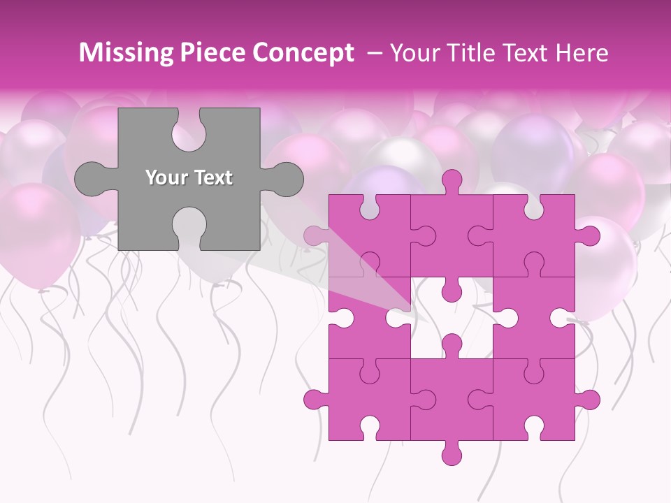 Bunch Celebrate Isolated PowerPoint Template