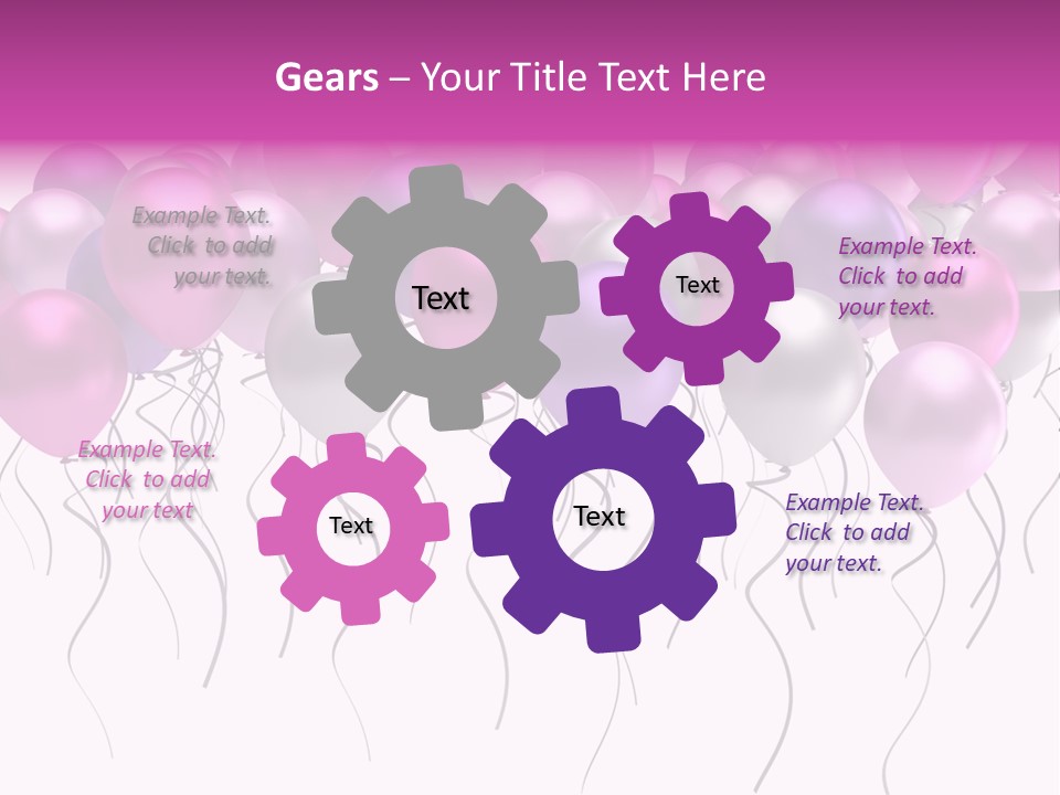 Bunch Celebrate Isolated PowerPoint Template