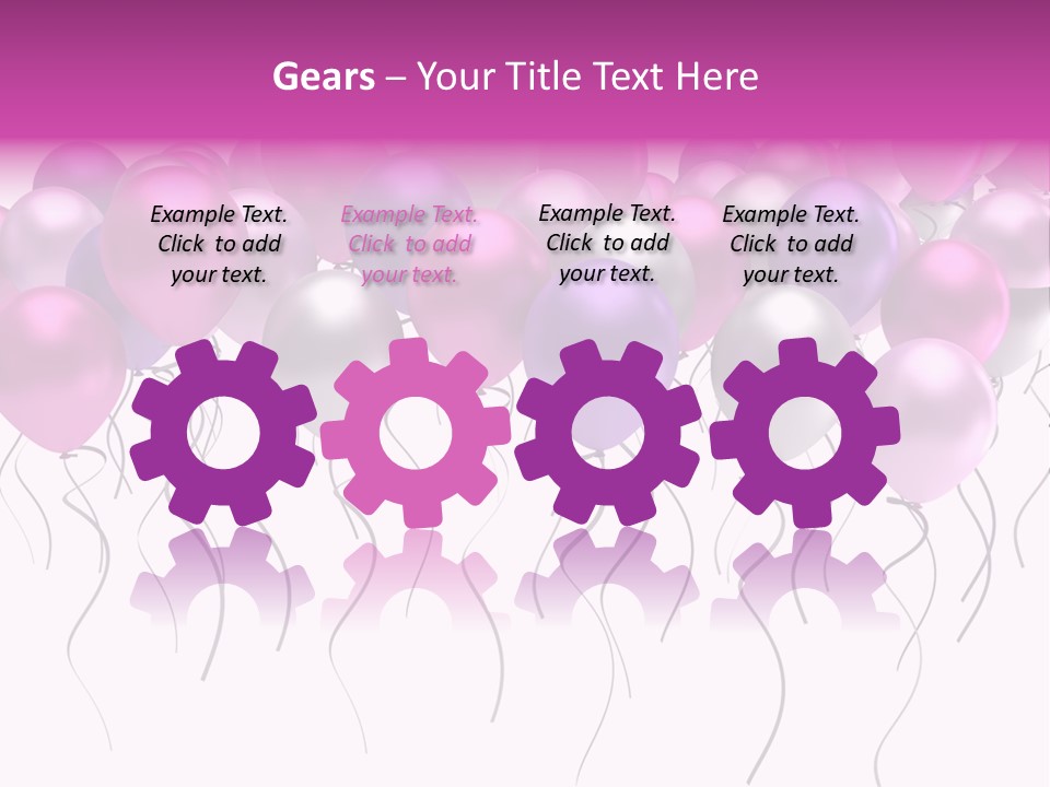 Bunch Celebrate Isolated PowerPoint Template