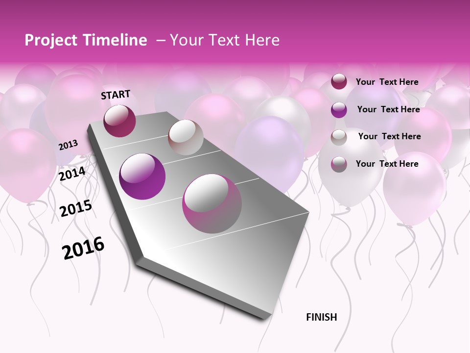 Bunch Celebrate Isolated PowerPoint Template
