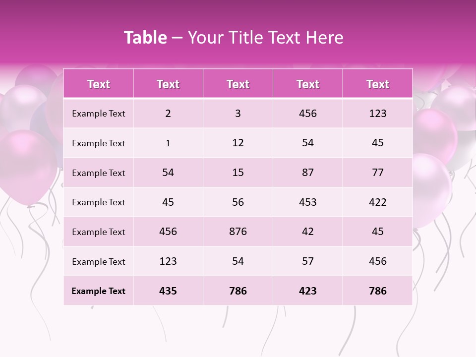 Bunch Celebrate Isolated PowerPoint Template