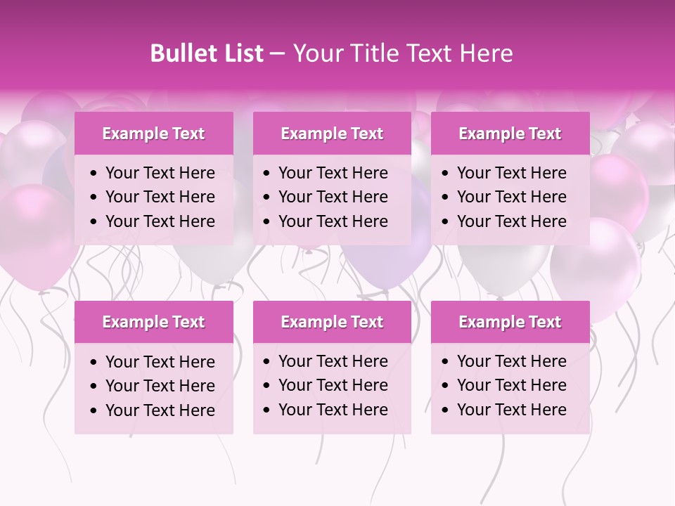 Bunch Celebrate Isolated PowerPoint Template