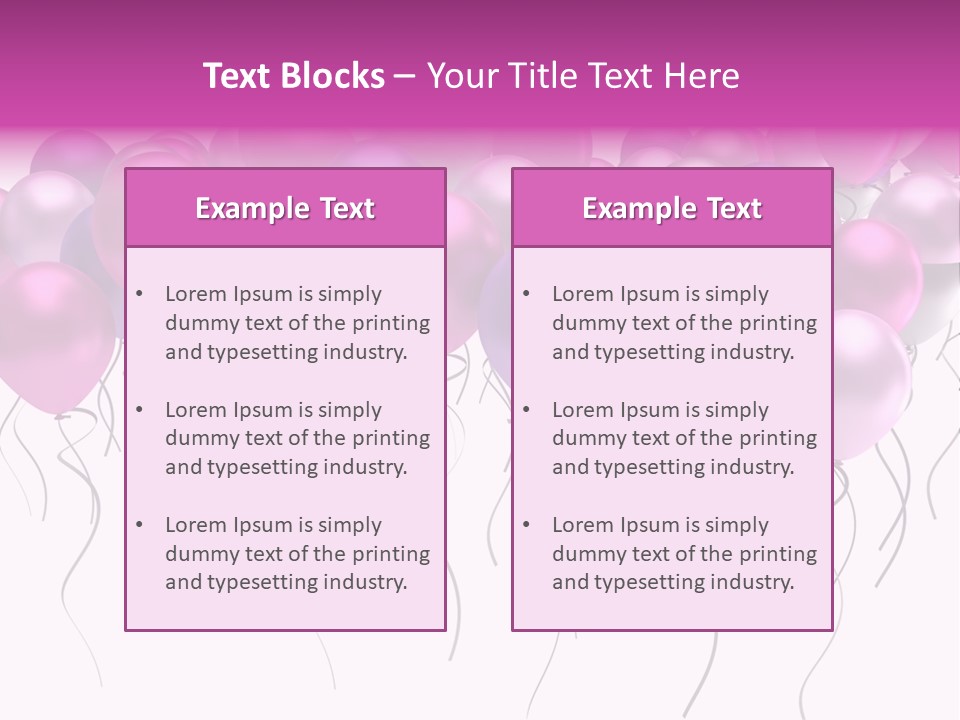 Bunch Celebrate Isolated PowerPoint Template