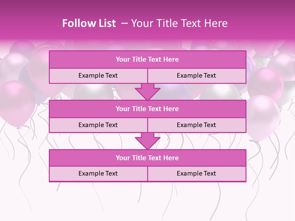 Bunch Celebrate Isolated PowerPoint Template