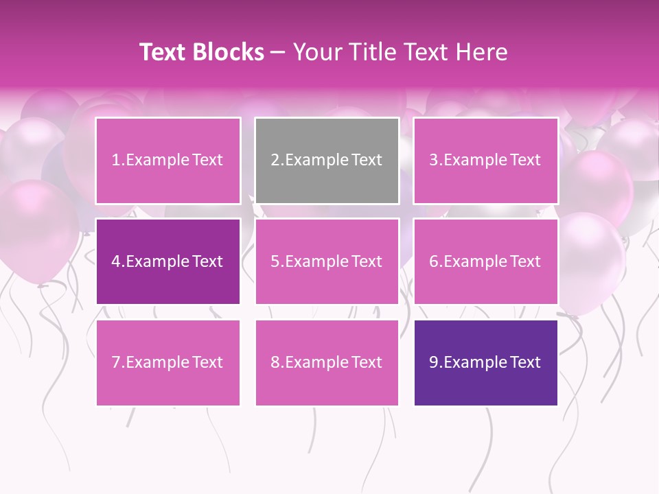 Bunch Celebrate Isolated PowerPoint Template