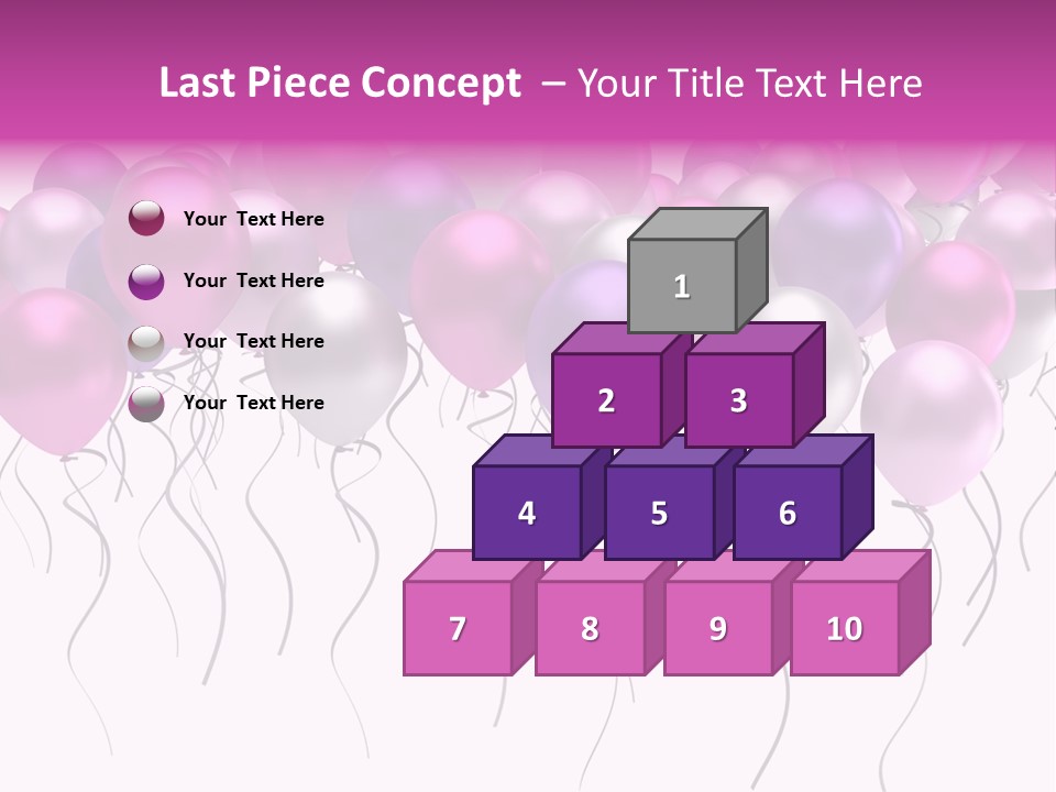 Bunch Celebrate Isolated PowerPoint Template