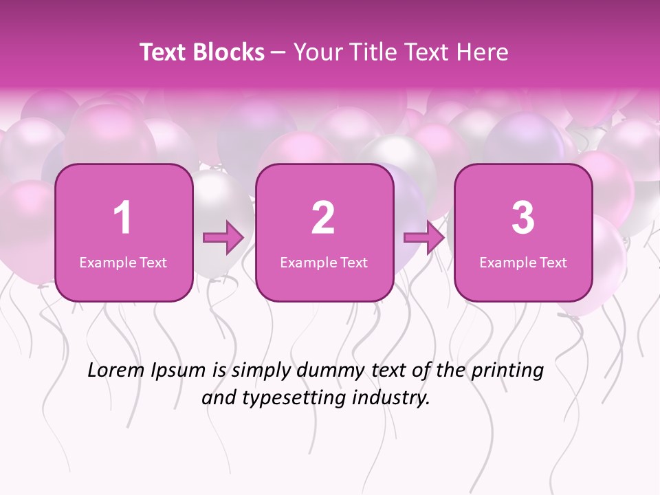 Bunch Celebrate Isolated PowerPoint Template