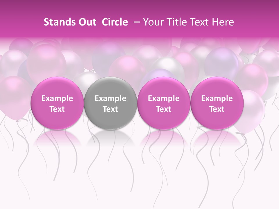 Bunch Celebrate Isolated PowerPoint Template