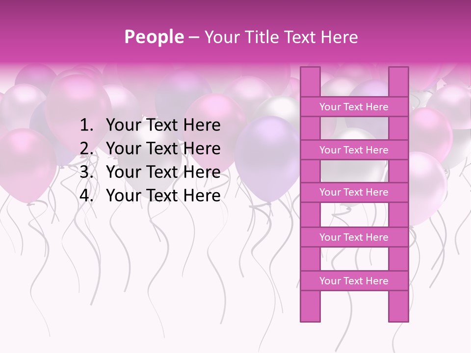 Bunch Celebrate Isolated PowerPoint Template