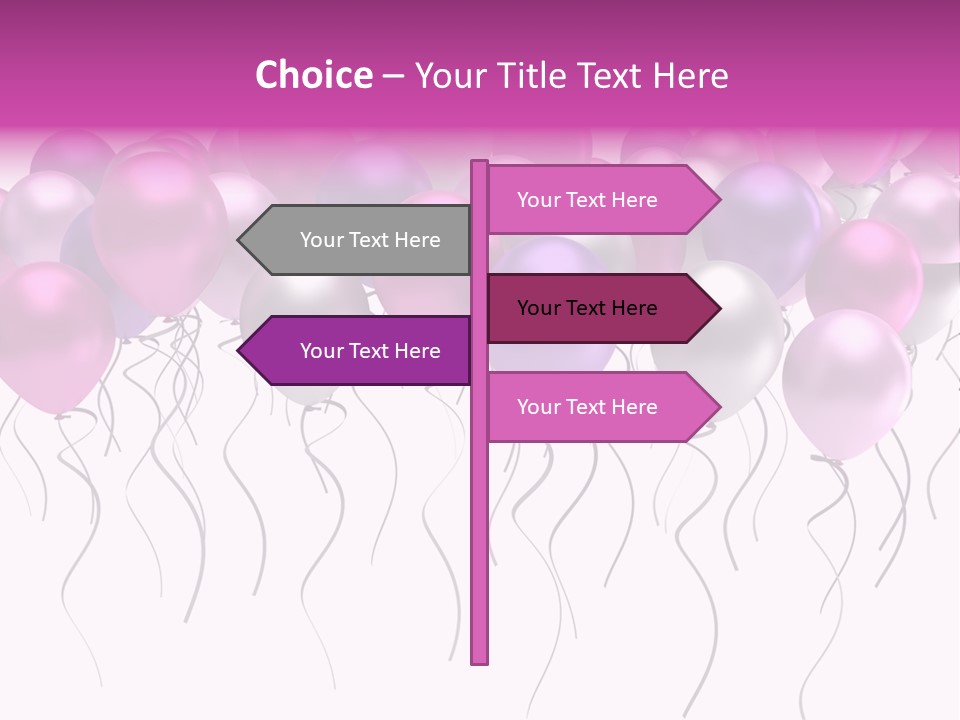 Bunch Celebrate Isolated PowerPoint Template