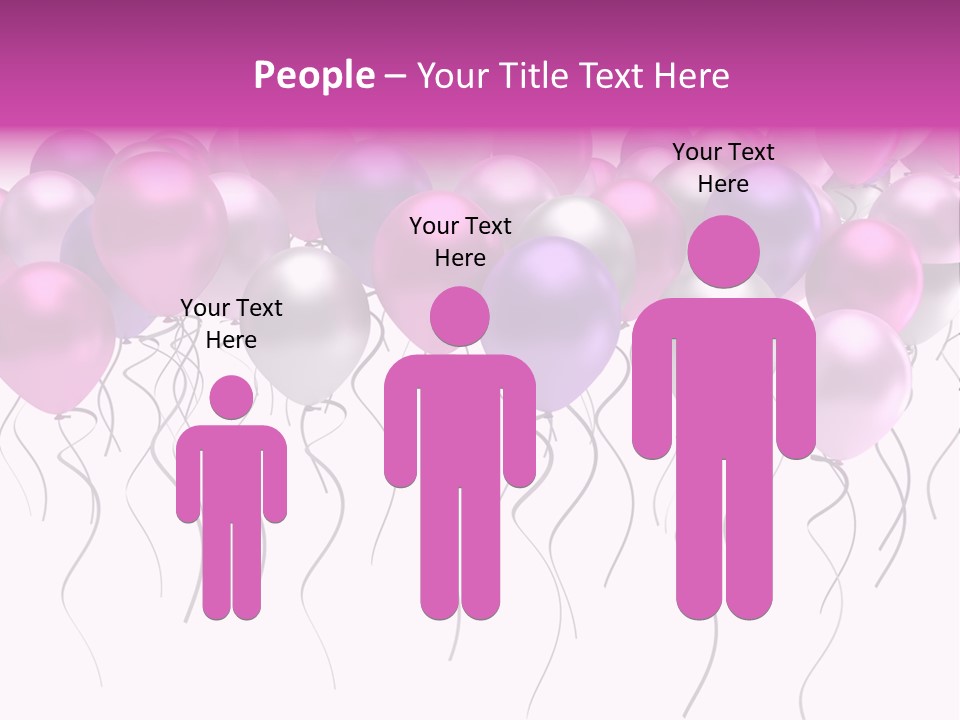 Bunch Celebrate Isolated PowerPoint Template