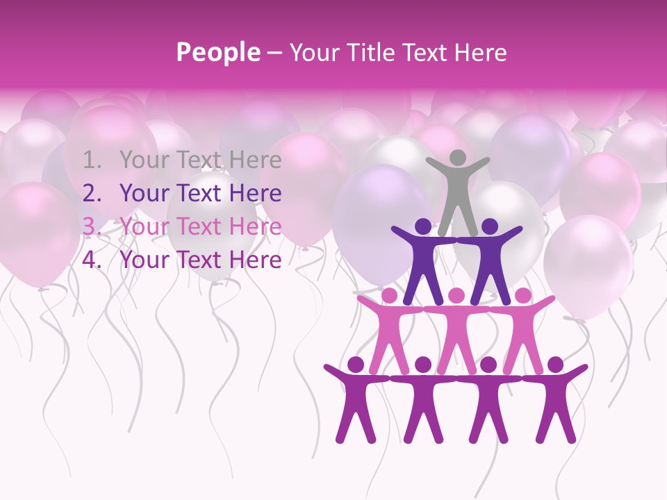 Bunch Celebrate Isolated PowerPoint Template