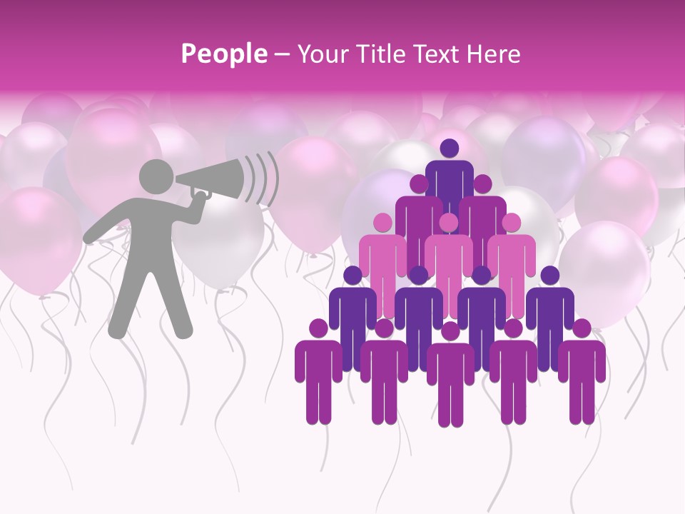 Bunch Celebrate Isolated PowerPoint Template