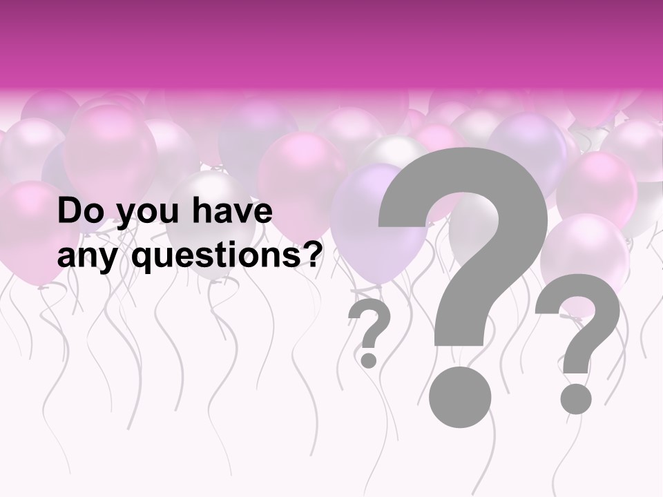 Bunch Celebrate Isolated PowerPoint Template