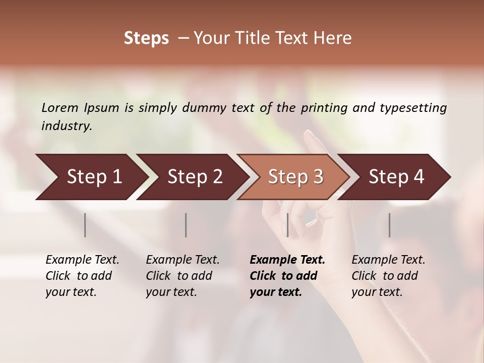 Learn Diligence Woman PowerPoint Template