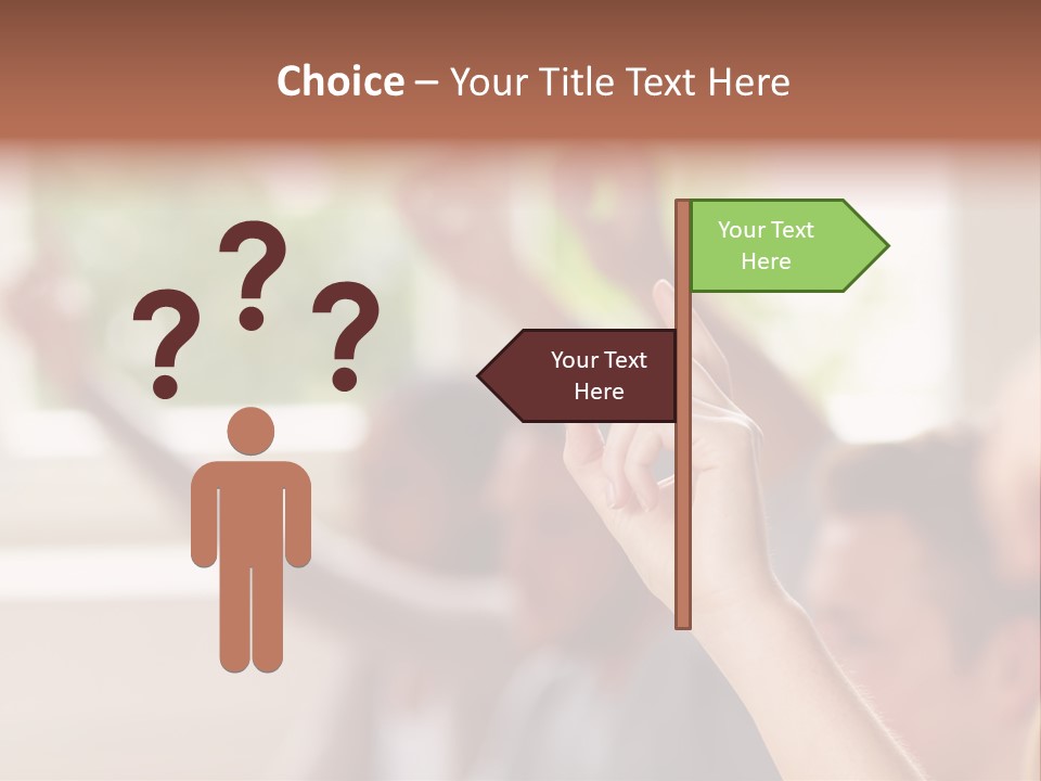 Learn Diligence Woman PowerPoint Template