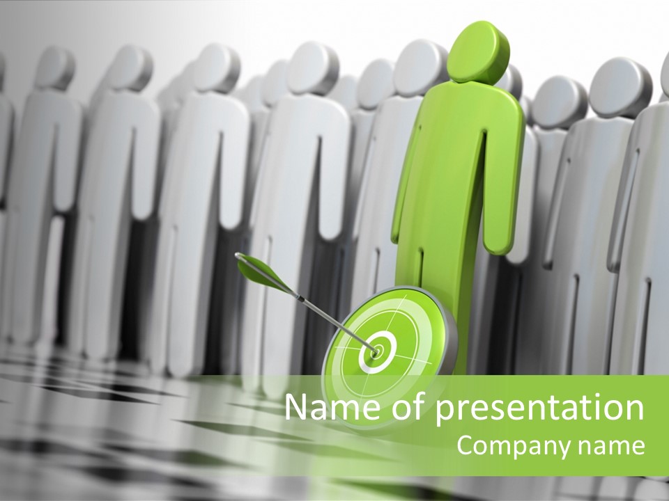 Direct Manager Croud PowerPoint Template