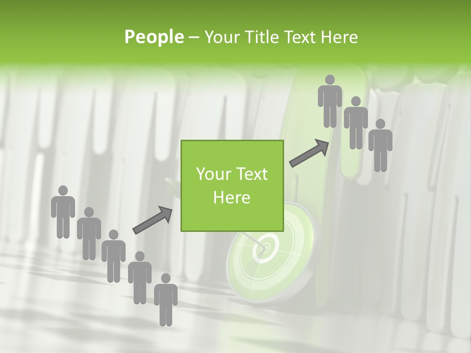 Direct Manager Croud PowerPoint Template