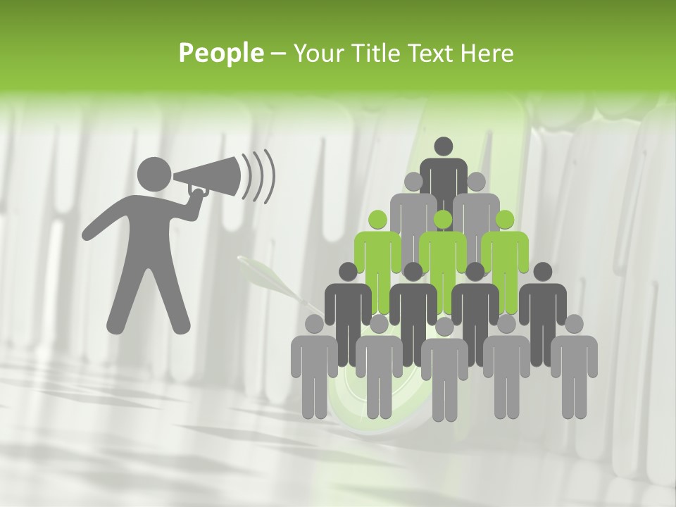 Direct Manager Croud PowerPoint Template