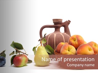 Plum Fruits Plants PowerPoint Template