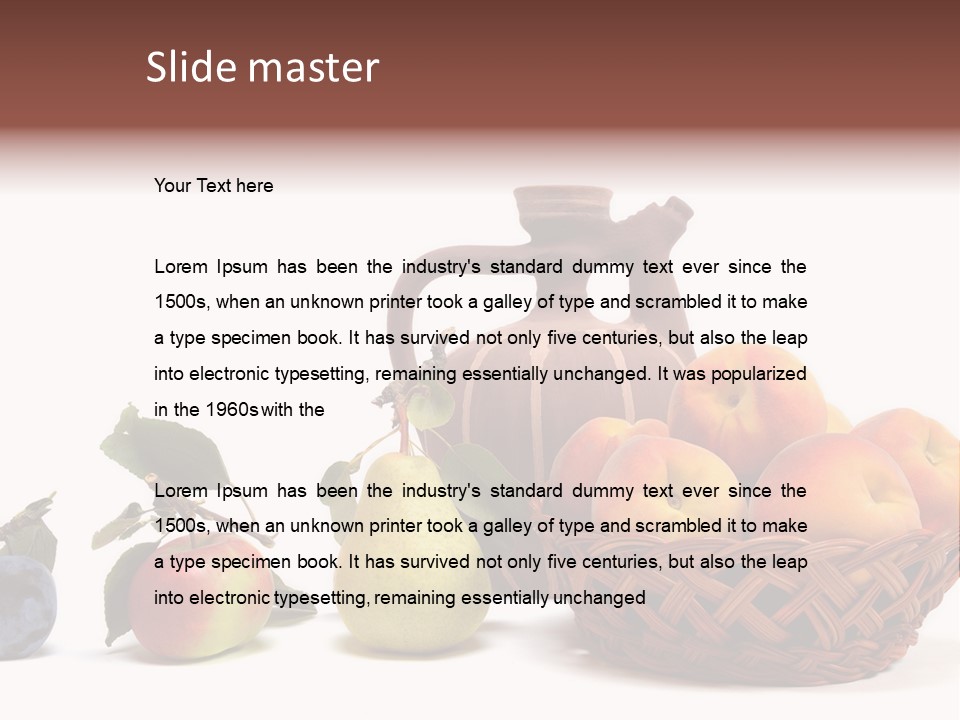 Plum Fruits Plants PowerPoint Template