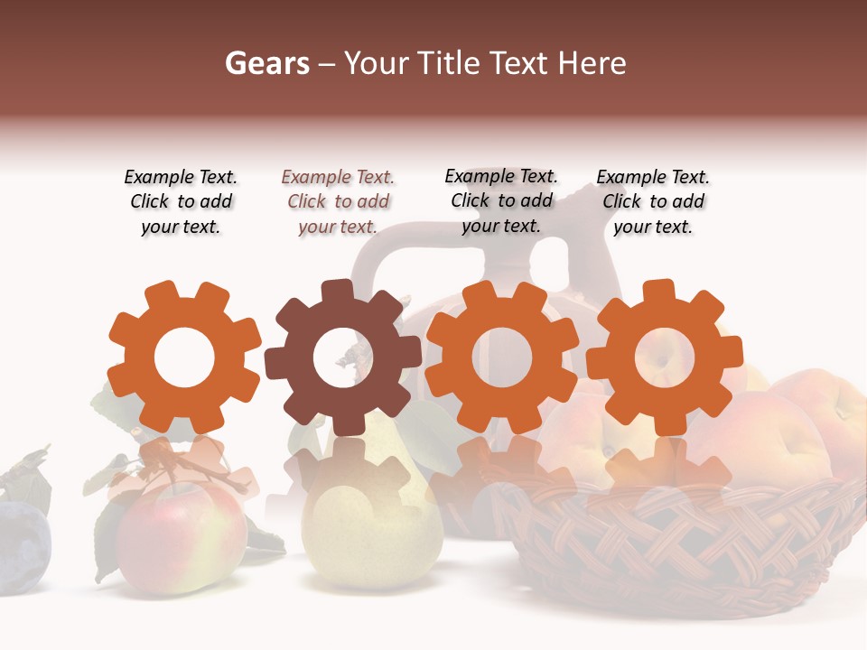 Plum Fruits Plants PowerPoint Template