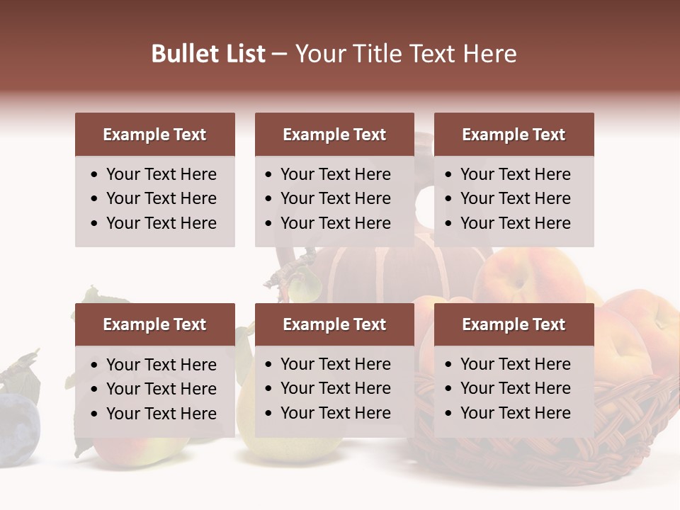 Plum Fruits Plants PowerPoint Template