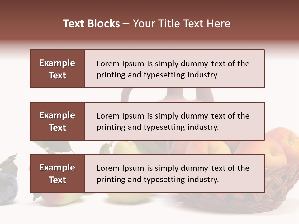 Plum Fruits Plants PowerPoint Template
