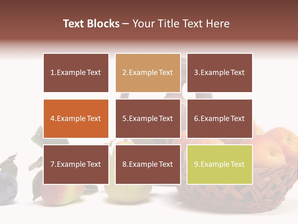 Plum Fruits Plants PowerPoint Template