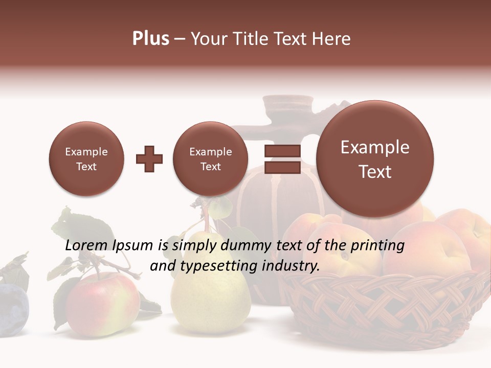 Plum Fruits Plants PowerPoint Template