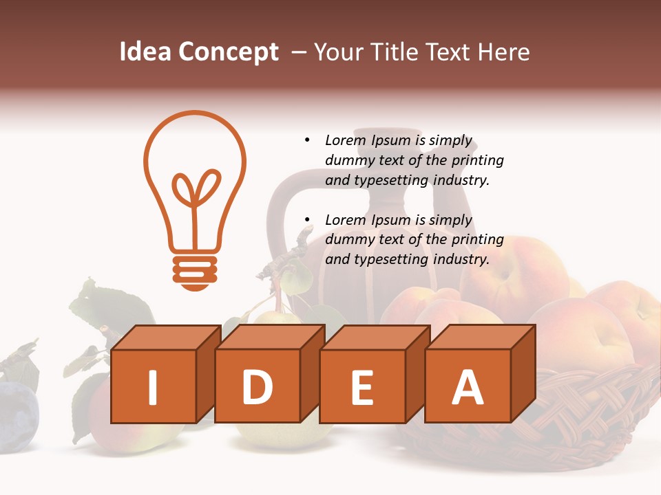 Plum Fruits Plants PowerPoint Template