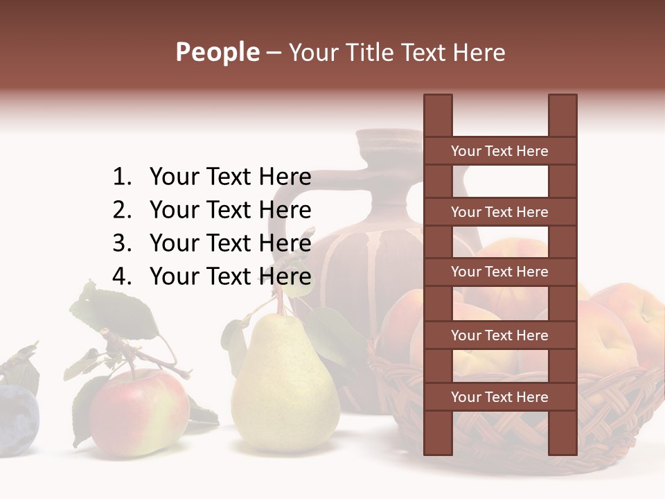 Plum Fruits Plants PowerPoint Template