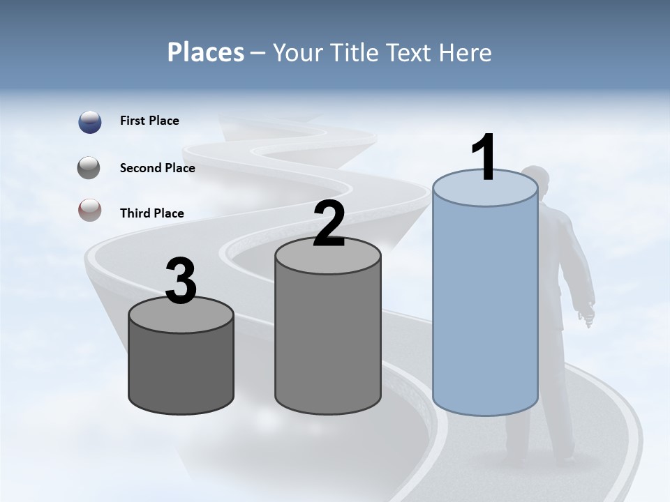Risky Road Decision Risk PowerPoint Template