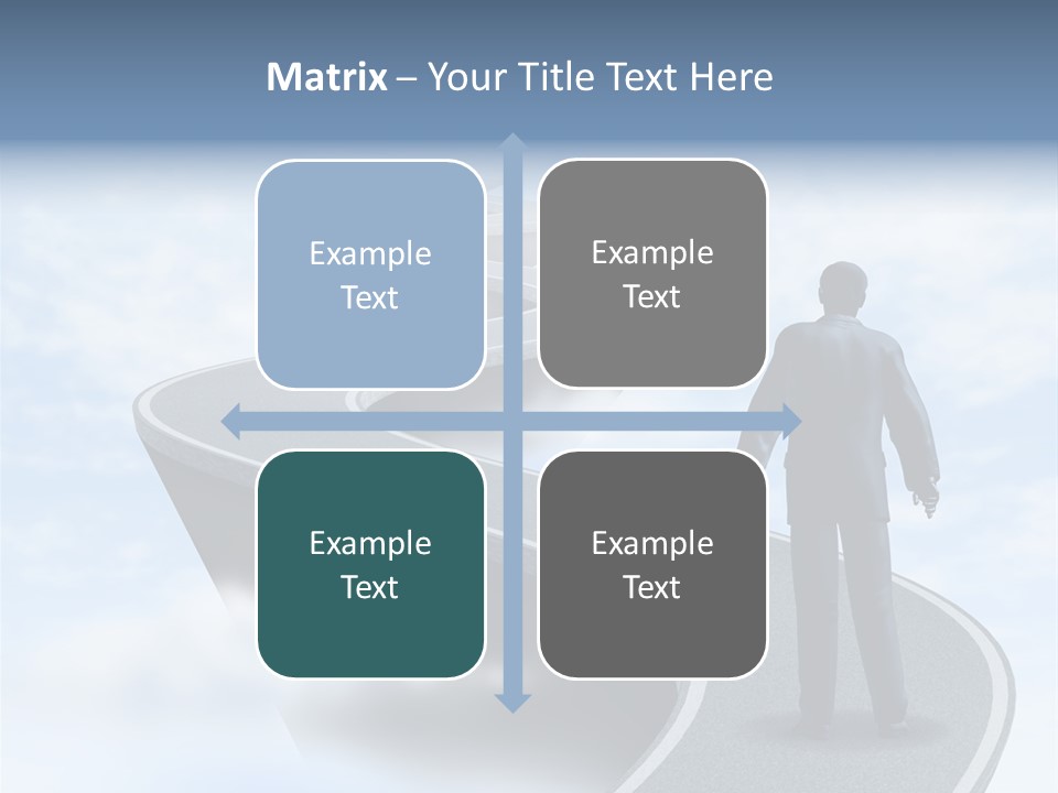 Risky Road Decision Risk PowerPoint Template