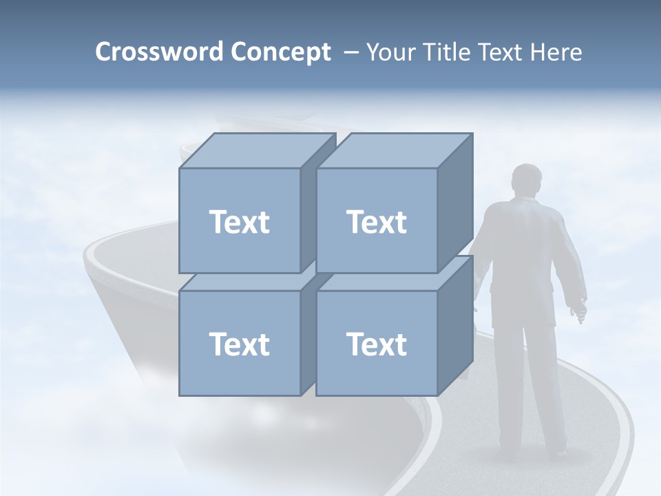 Risky Road Decision Risk PowerPoint Template