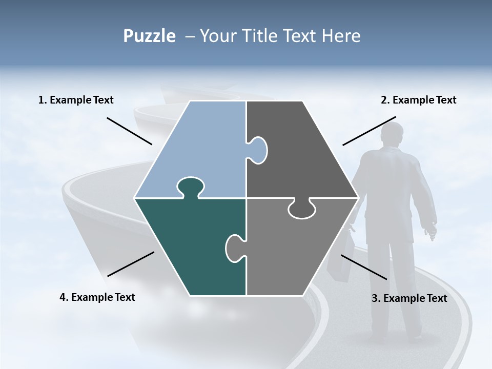 Risky Road Decision Risk PowerPoint Template