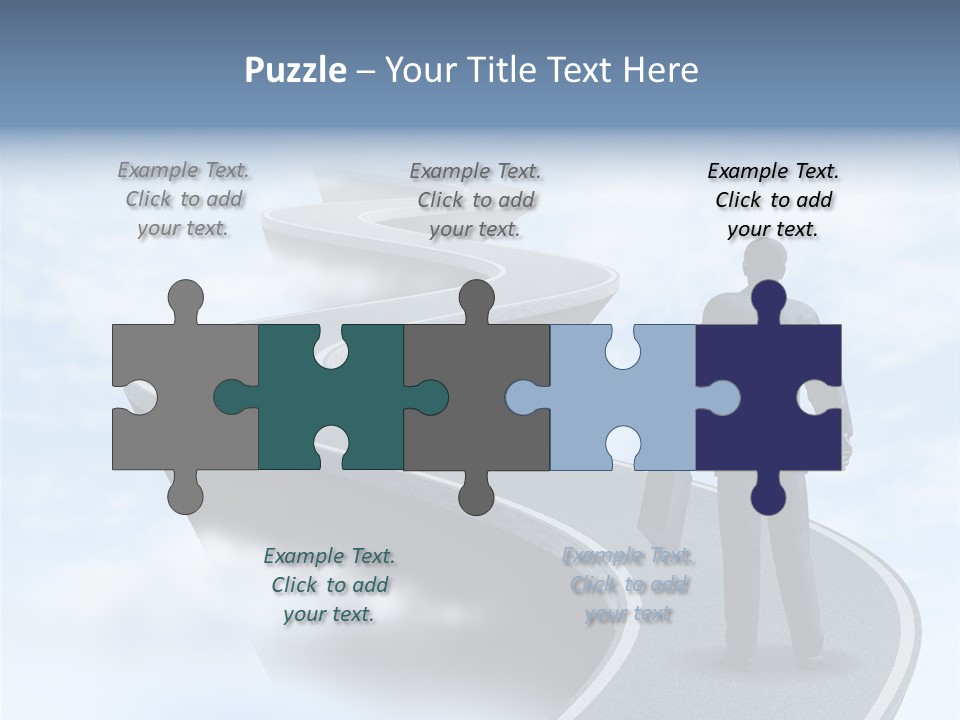 Risky Road Decision Risk PowerPoint Template