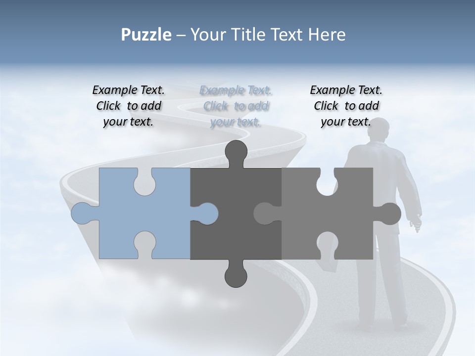 Risky Road Decision Risk PowerPoint Template