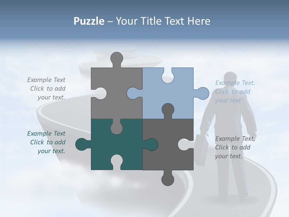 Risky Road Decision Risk PowerPoint Template