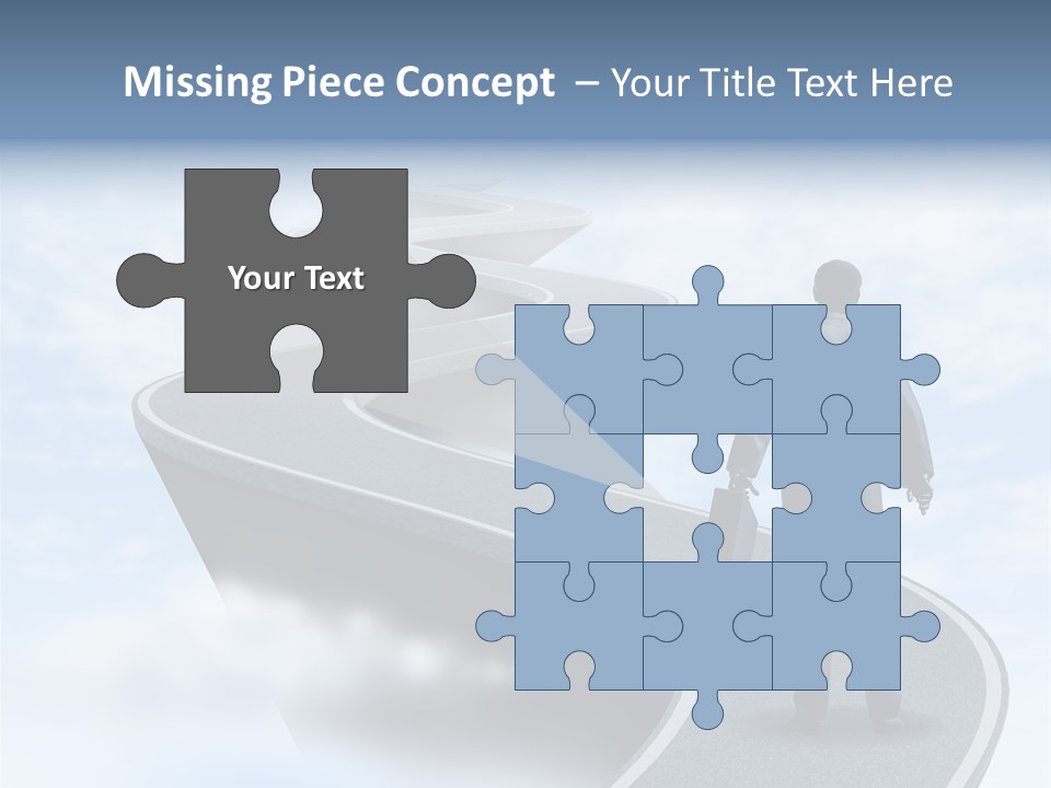 Risky Road Decision Risk PowerPoint Template