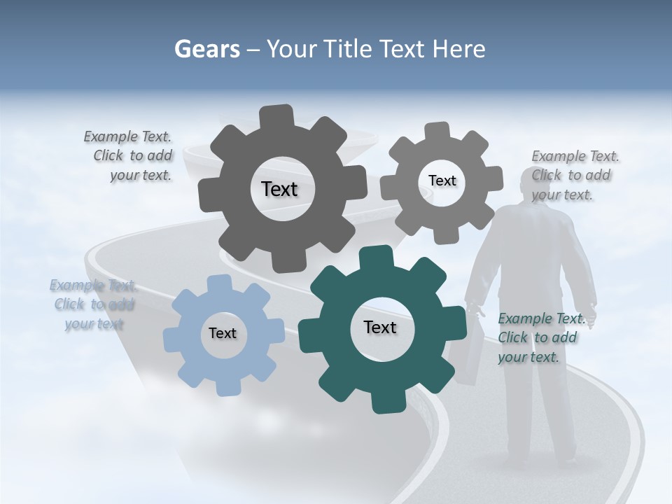 Risky Road Decision Risk PowerPoint Template
