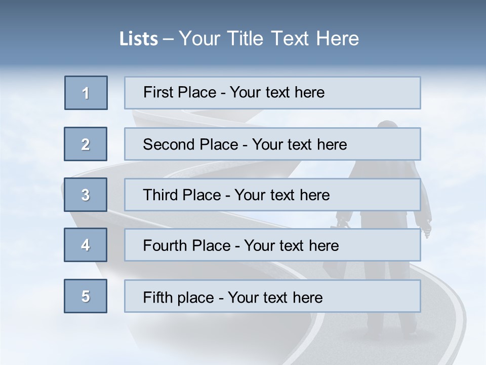 Risky Road Decision Risk PowerPoint Template