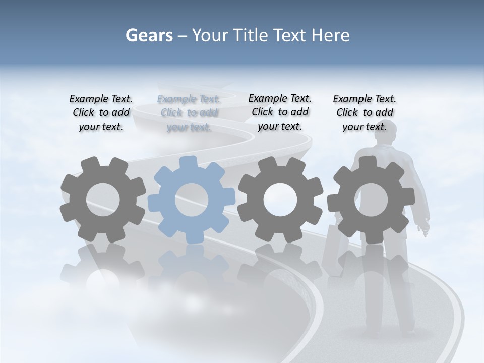 Risky Road Decision Risk PowerPoint Template