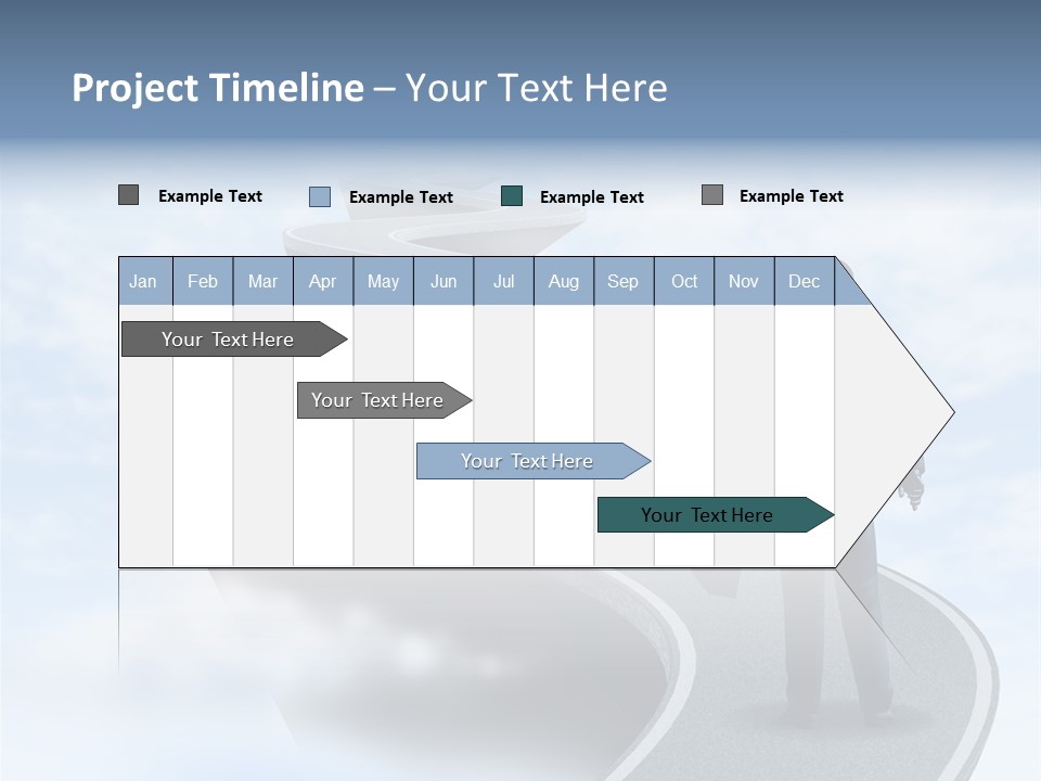 Risky Road Decision Risk PowerPoint Template